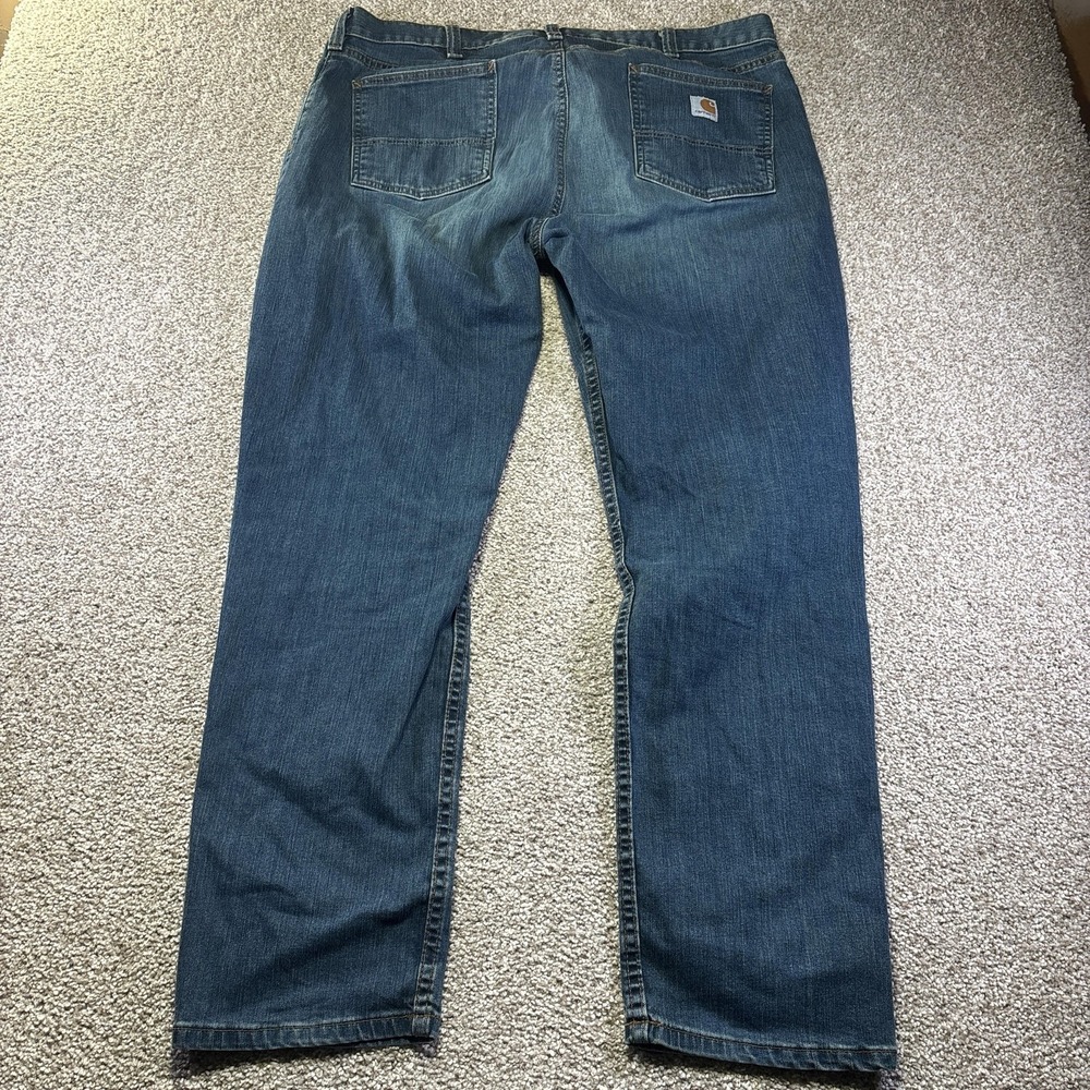 Carhartt Relaxed Fit Jeans Mens 40x32 Blue Medium Wash Straight Denim Workwear - Picture 10 of 10